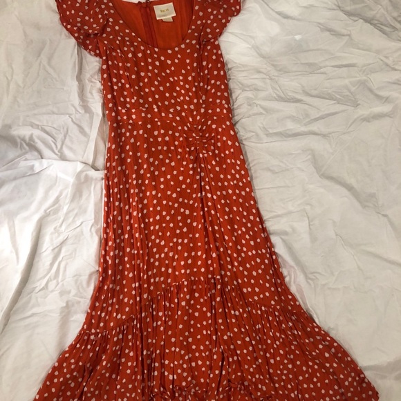 Anthropology Maeve orange poppy print dress - Picture 6 of 6